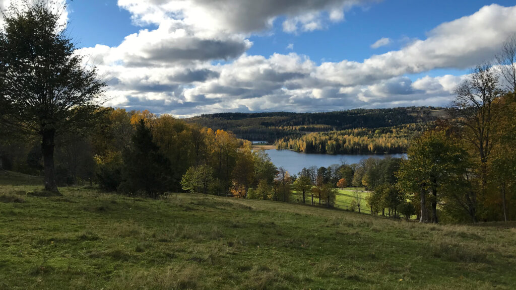 Bräcke ängar i höstfärger .