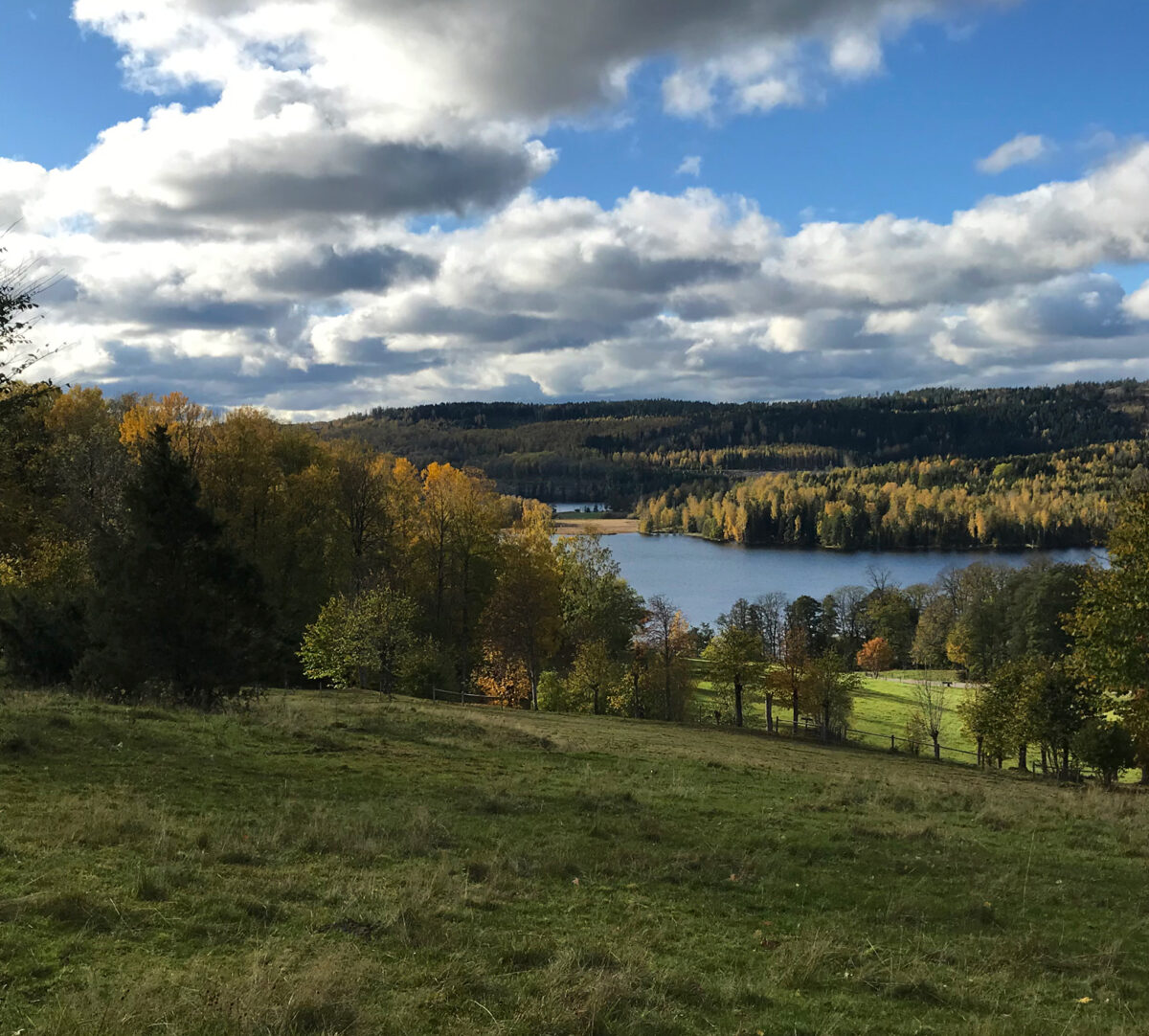 Bräcke ängar i höstfärger .